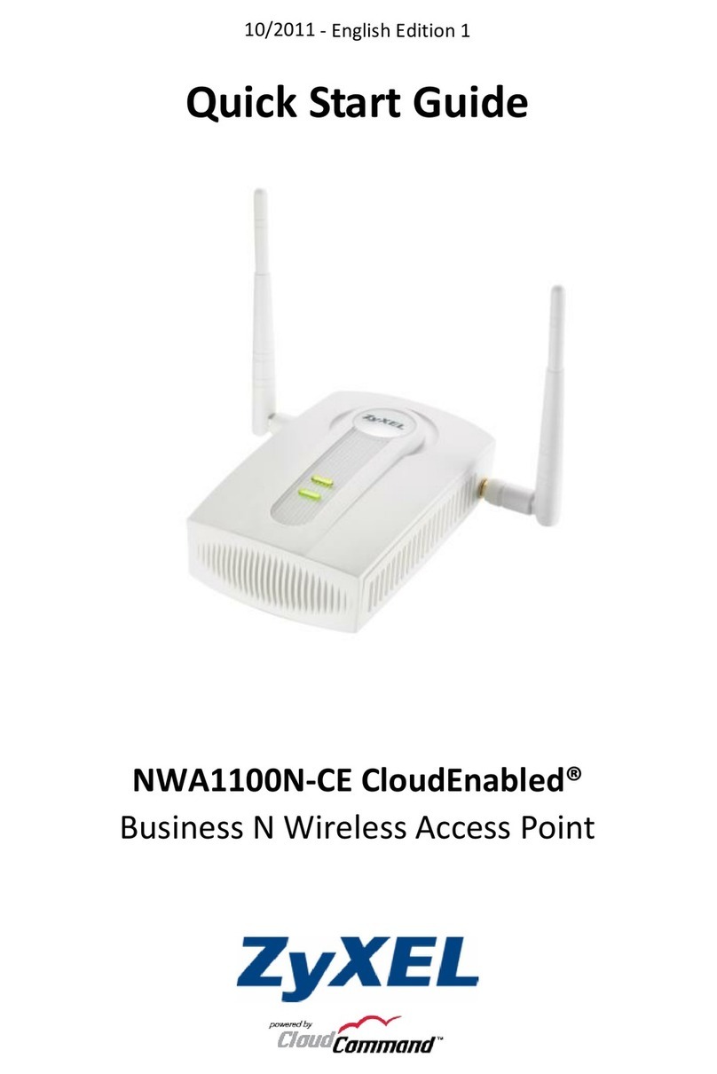 ZyXEL Communications NWA1100N-CE CloudEnabled User manual
