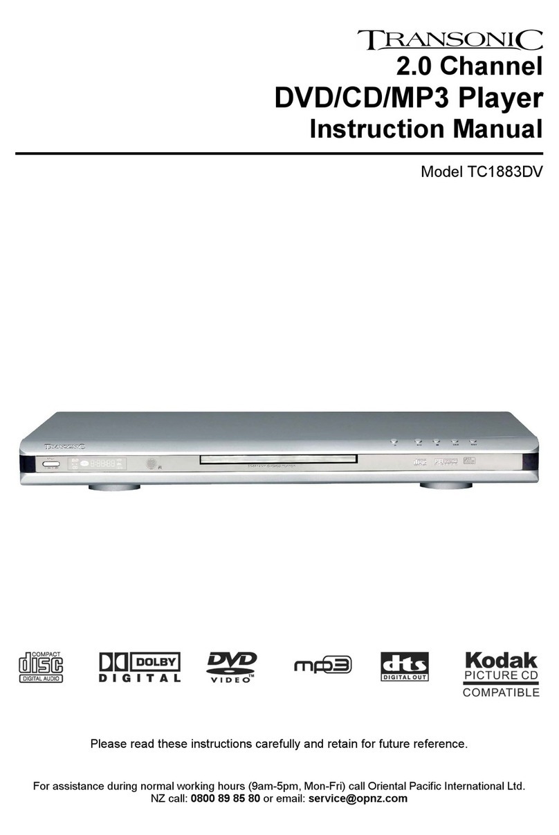 Transonic TC1883DV instruction manual