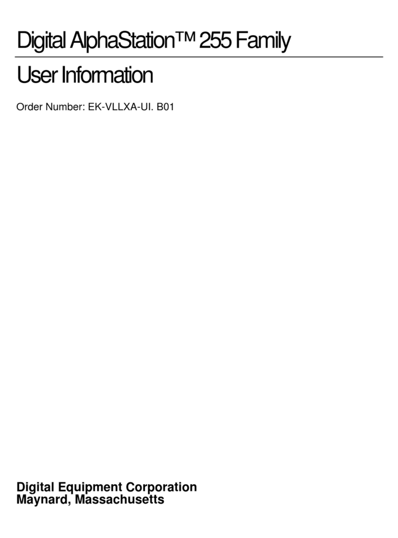 HP Digital AlphaStation 255 Family User information
