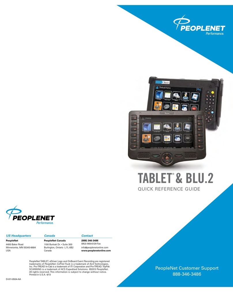 peoplenet eDriver Logs BLU.2 Quick reference guide