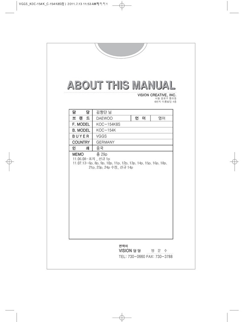 Daewoo KOC-154K8S User manual