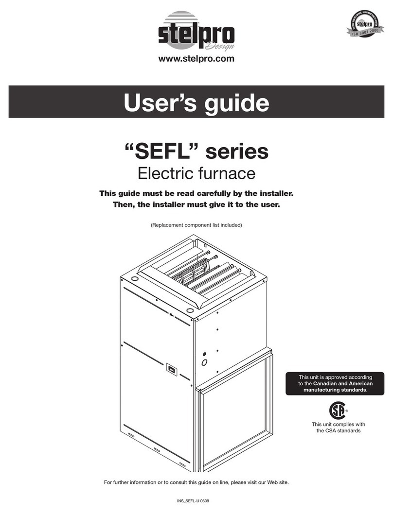 Stelpro SEFL series user guide