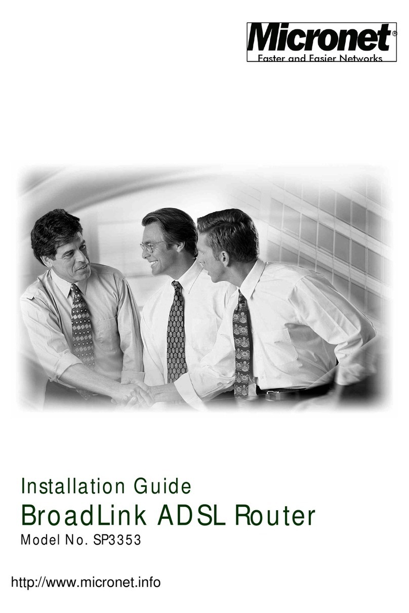 MicroNet BroadLink SP3353 User manual MicroNet BroadLink SP3353 User manual