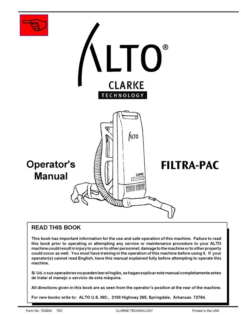 Alto Filtra-Pac 02150A Operator's manual