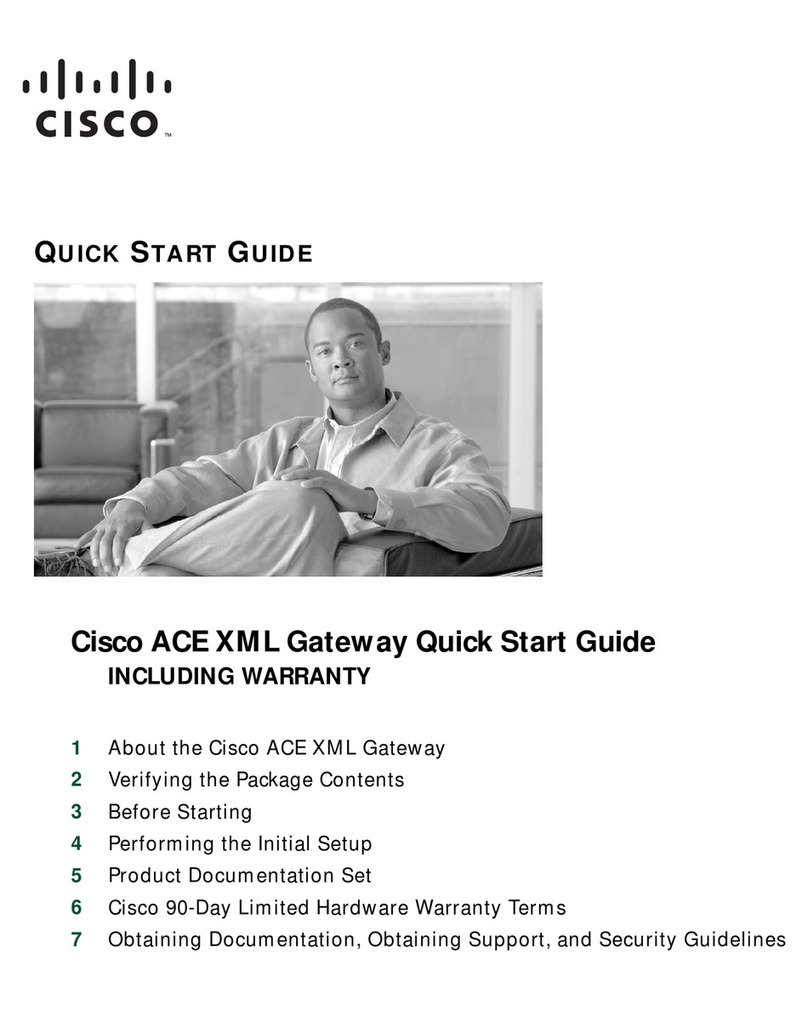 Cisco ACE XML Gateway User manual Cisco ACE XML Gateway User manual