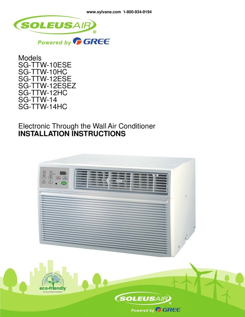 Soleus Air SG-TTW-10ESE installation instructions