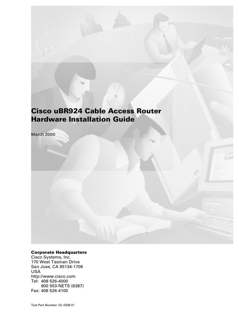 Cisco uBR924 User manual Cisco uBR924 User manual