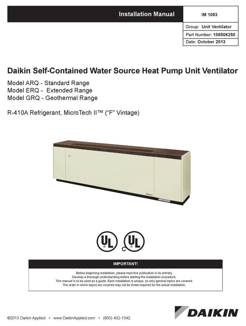 Daikin ARQ installation manual
