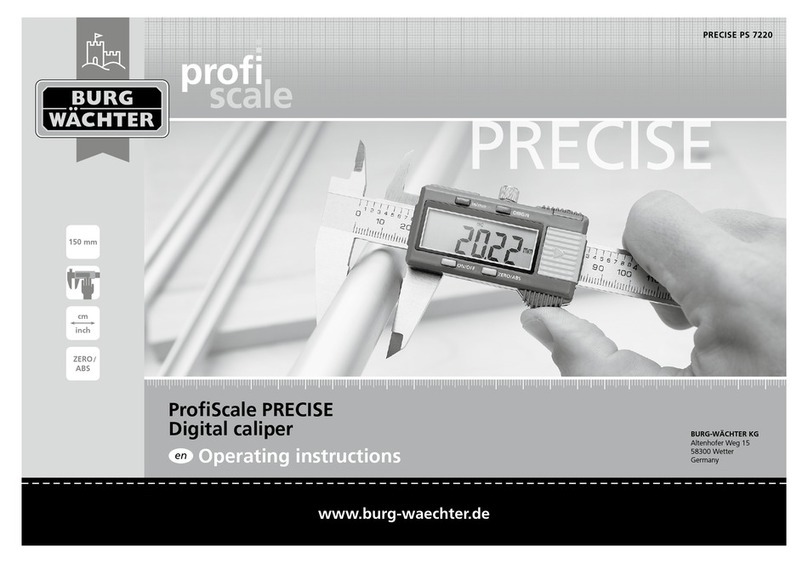 BURG WATCHER ProfiScale PRECISE operating instructions