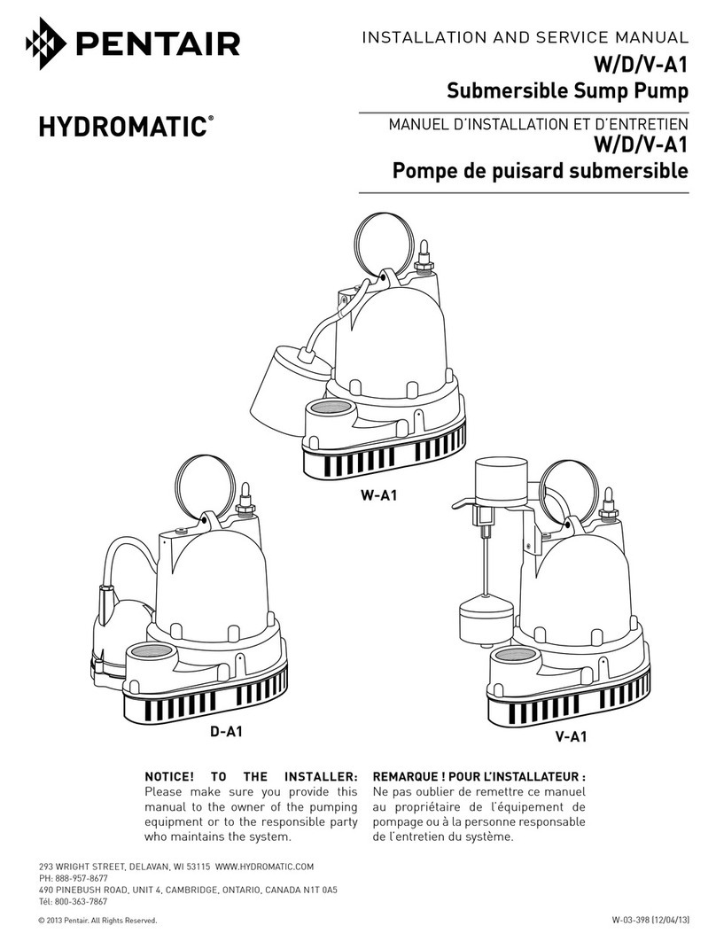 Pentair Hydromatic W-A1 Manual
