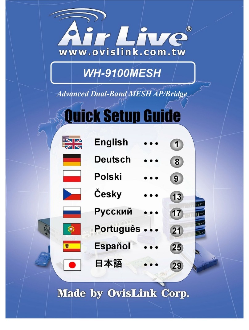 AirLive WH-9100MESH User manual