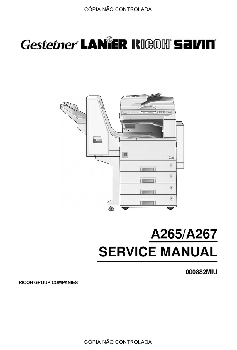 Gestetner A265 User manual Gestetner A265 User manual