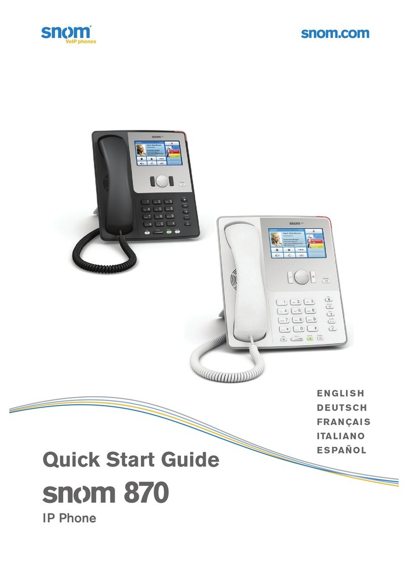Snom 870 User manual