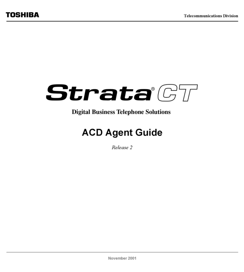 Toshiba Strata CT User manual