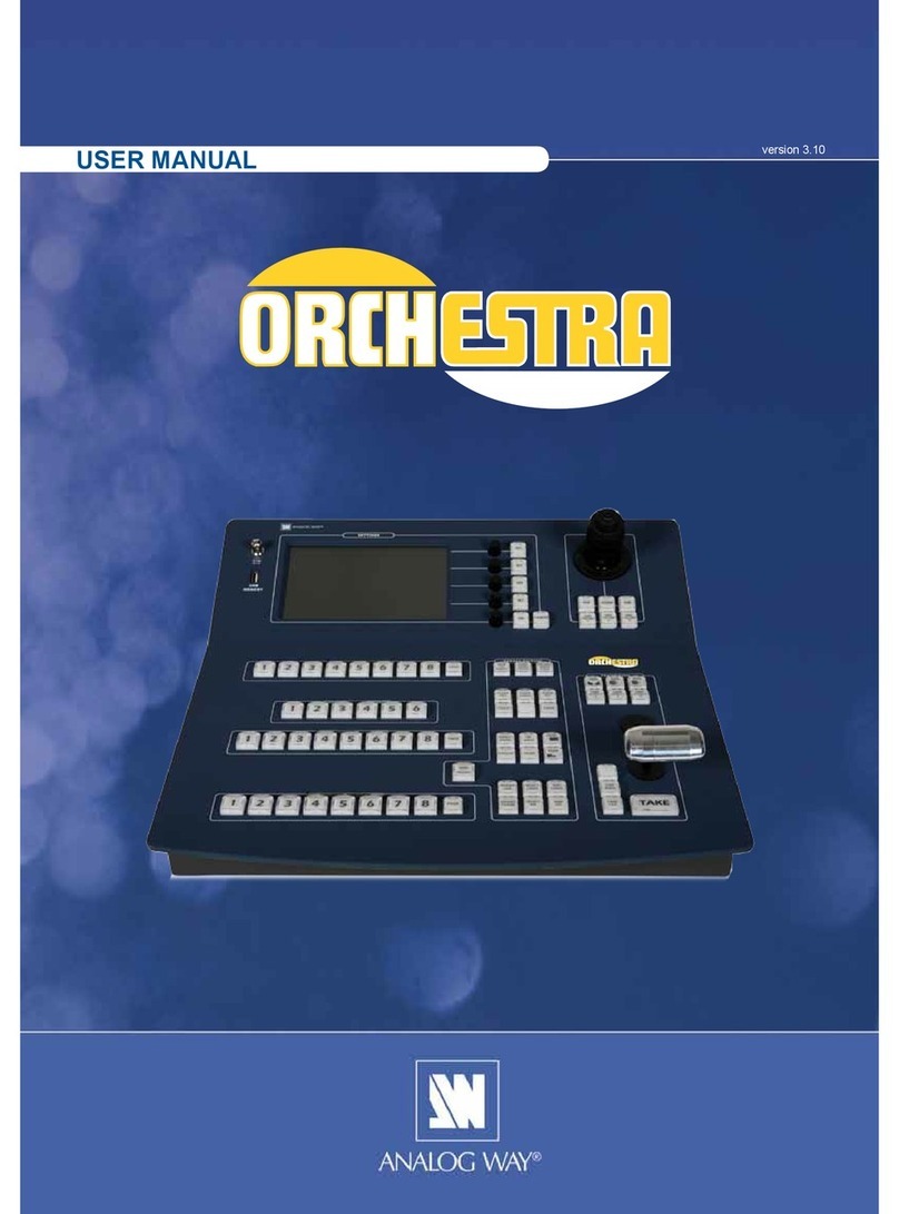 Analog way ORCHESTRA user manual