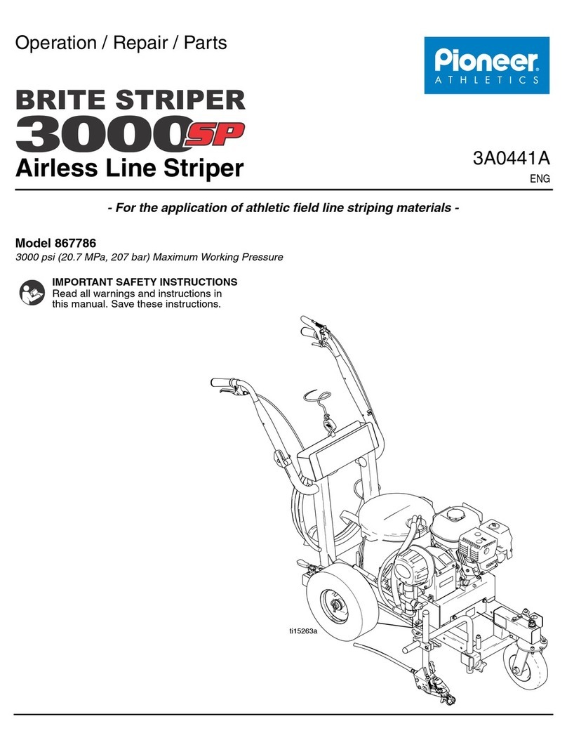 Pioneer Athletics Brite Stripper 3000SP Operating & parts manual