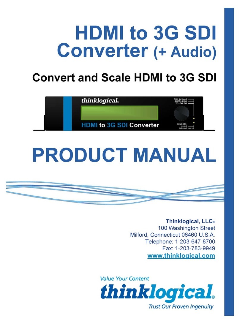 Thinklogical HDMI to 3G SDI Converter product manual