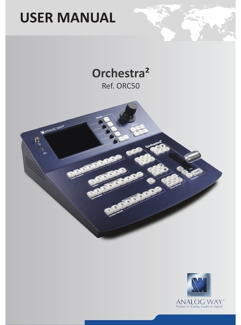 Analog way ORCHESTRA user manual