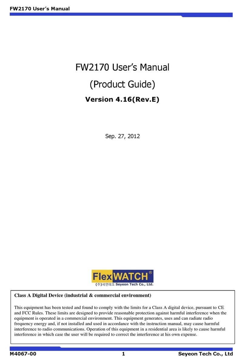 Seyeon FlexWatcher FW2170 user manual
