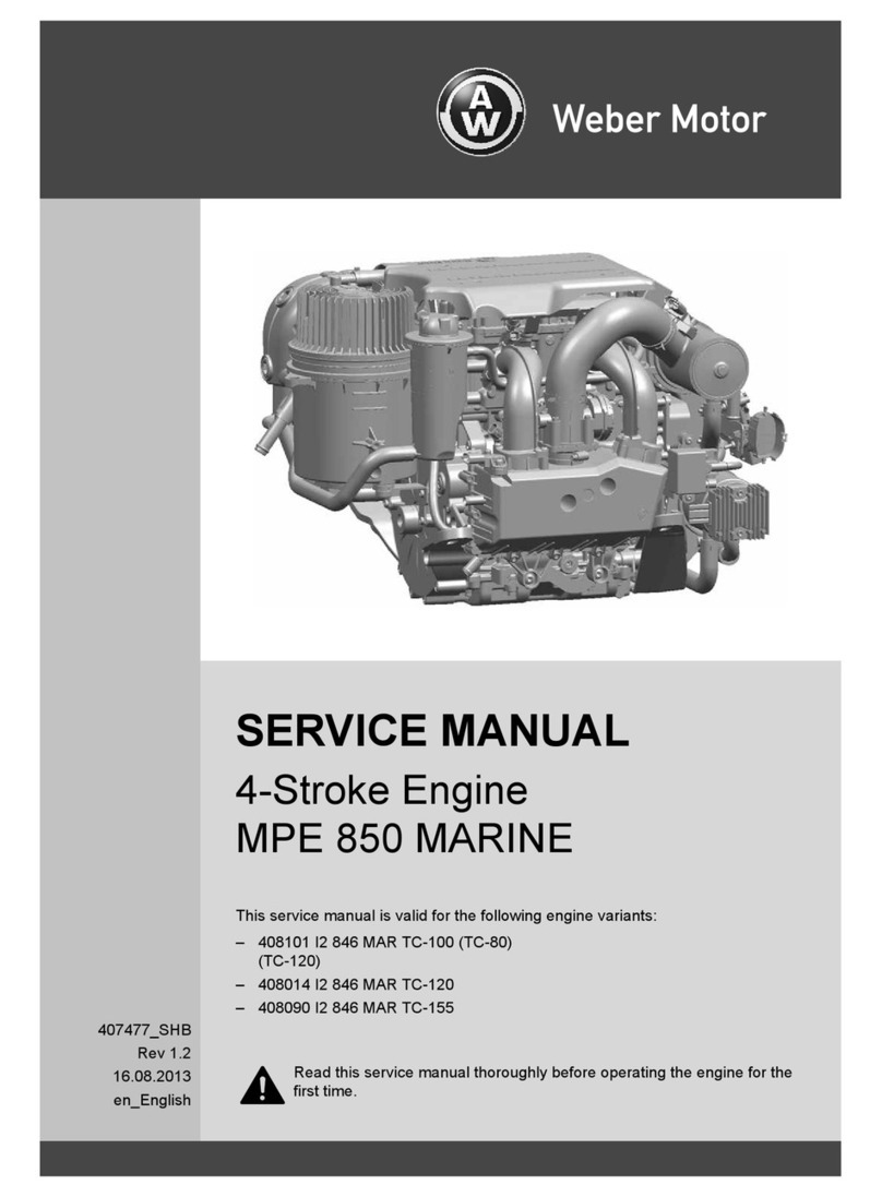 Weber Motor MPE 850 User manual