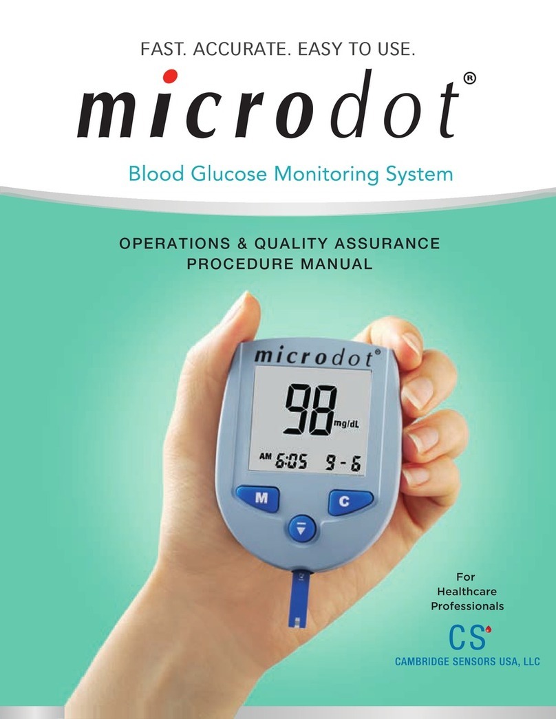 Cambridge Sensors microdot Operation manual