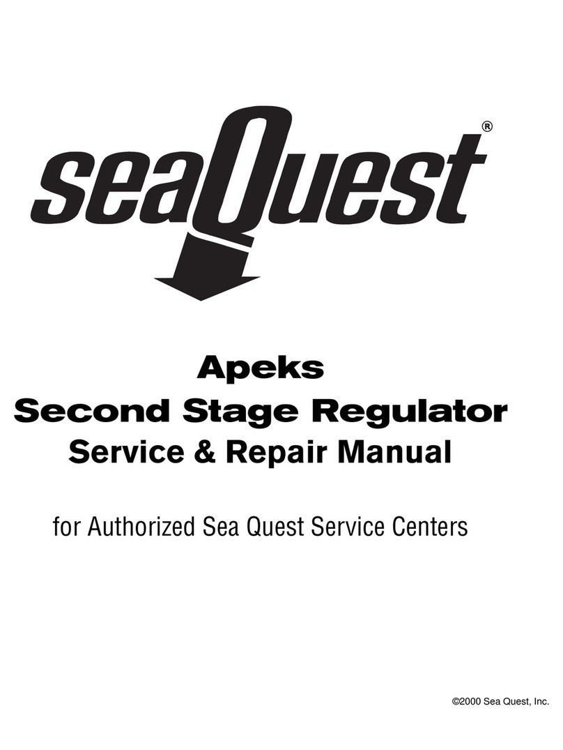 Sea Quest Apeks Regulator Service & repair manual