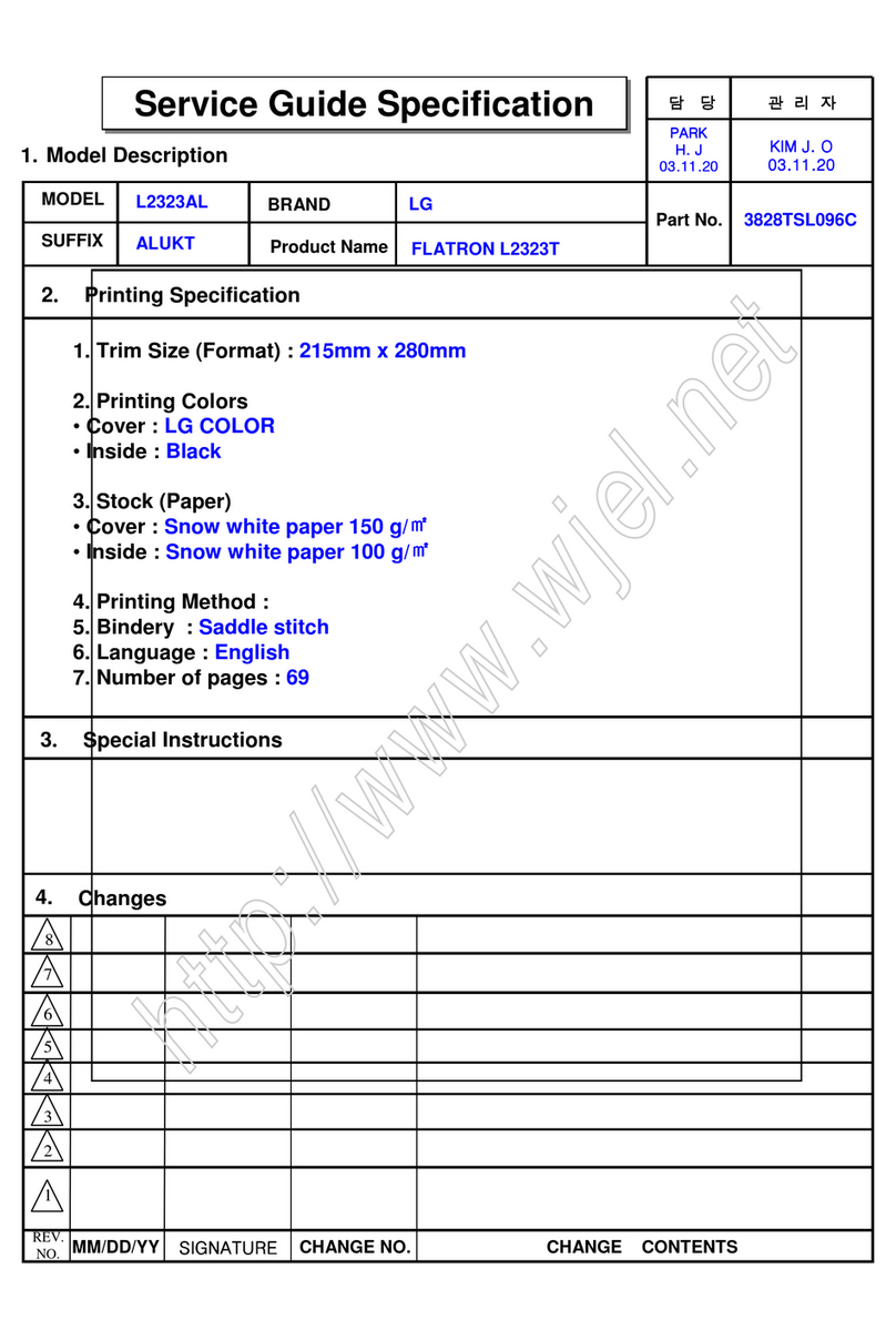 LG FLATRON L2323T User manual