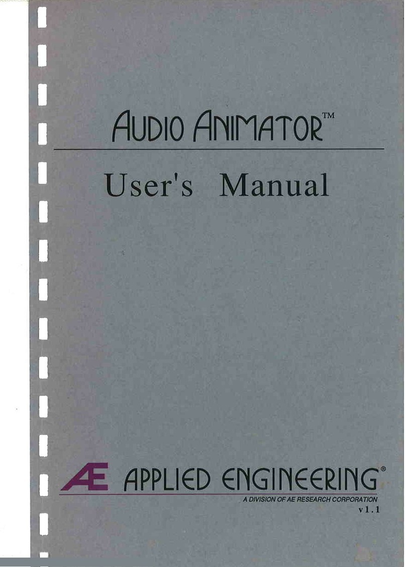 Applied Engineering AUDIO ANIMATOR User manual