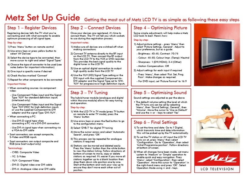 Metz LCD-TV User manual