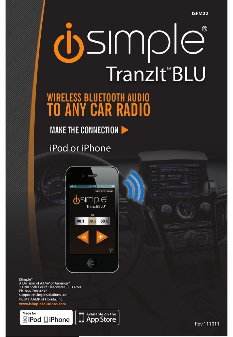 iSimple ISFM22 instruction manual