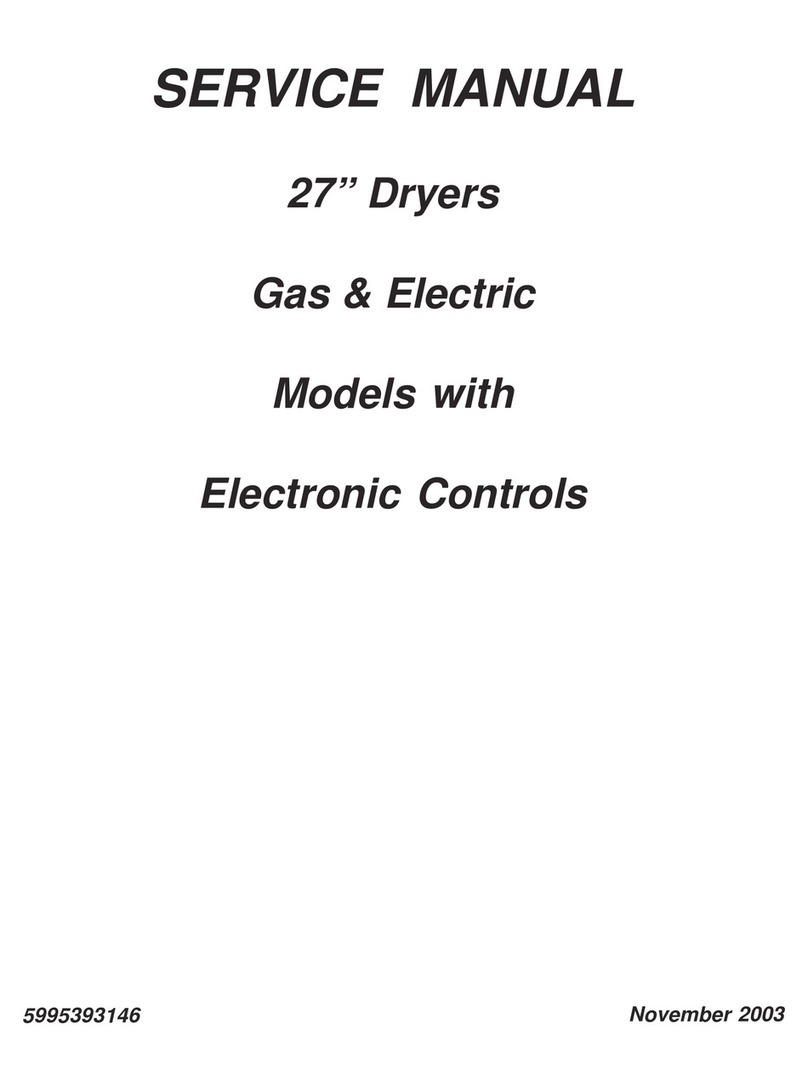Frigidaire 27" Dryers with electronic controls User manual