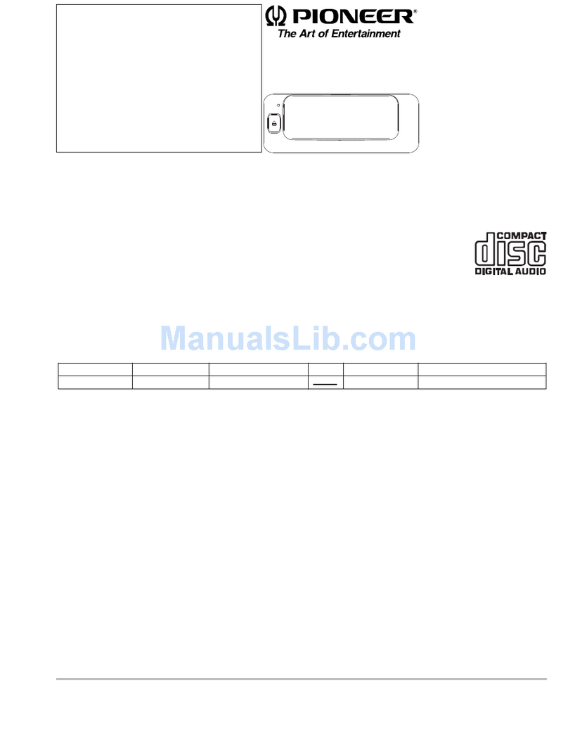 Pioneer CDX-M2086ZBM User manual