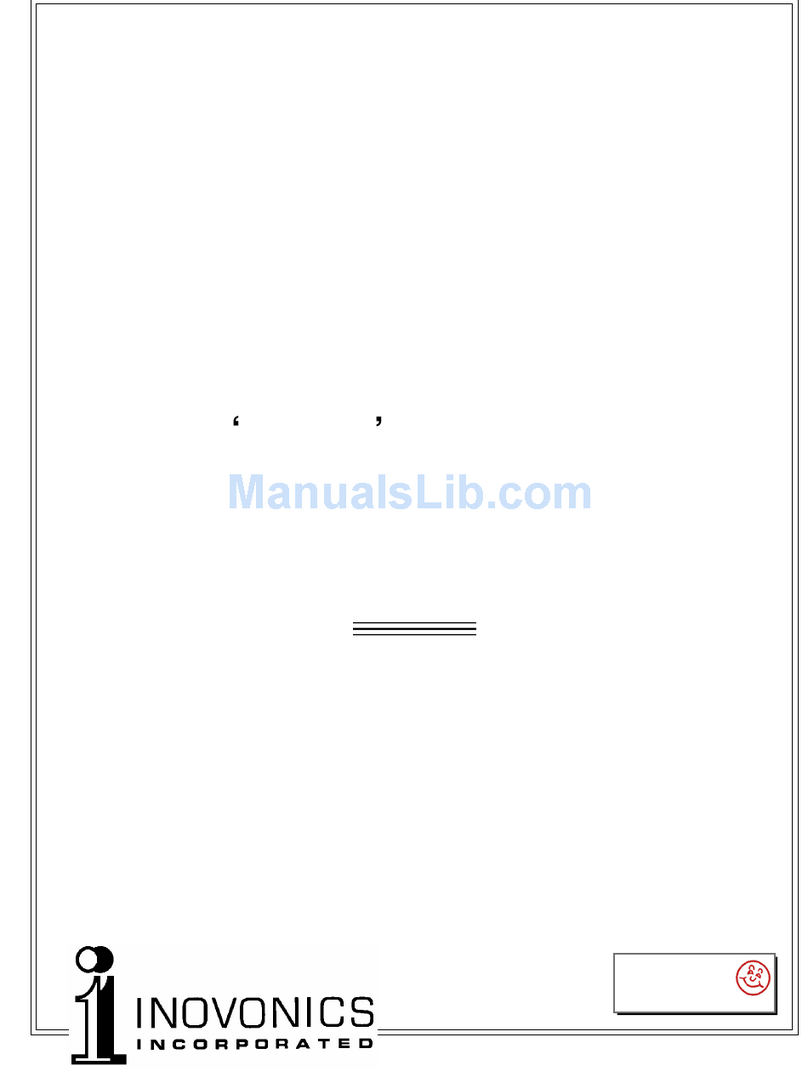 Inovonics 261 Operating and maintenance instruction manual
