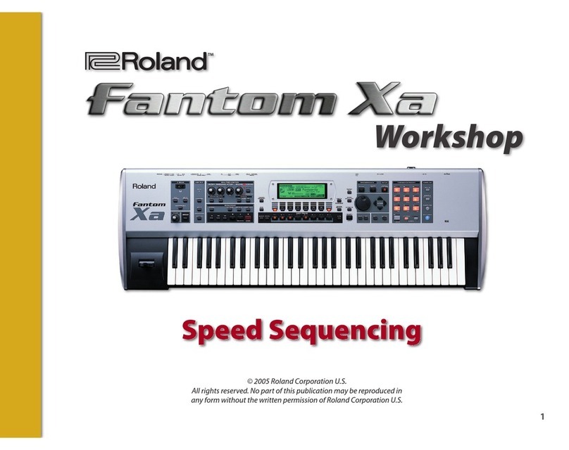 Roland Fantom-Xa Specification sheet