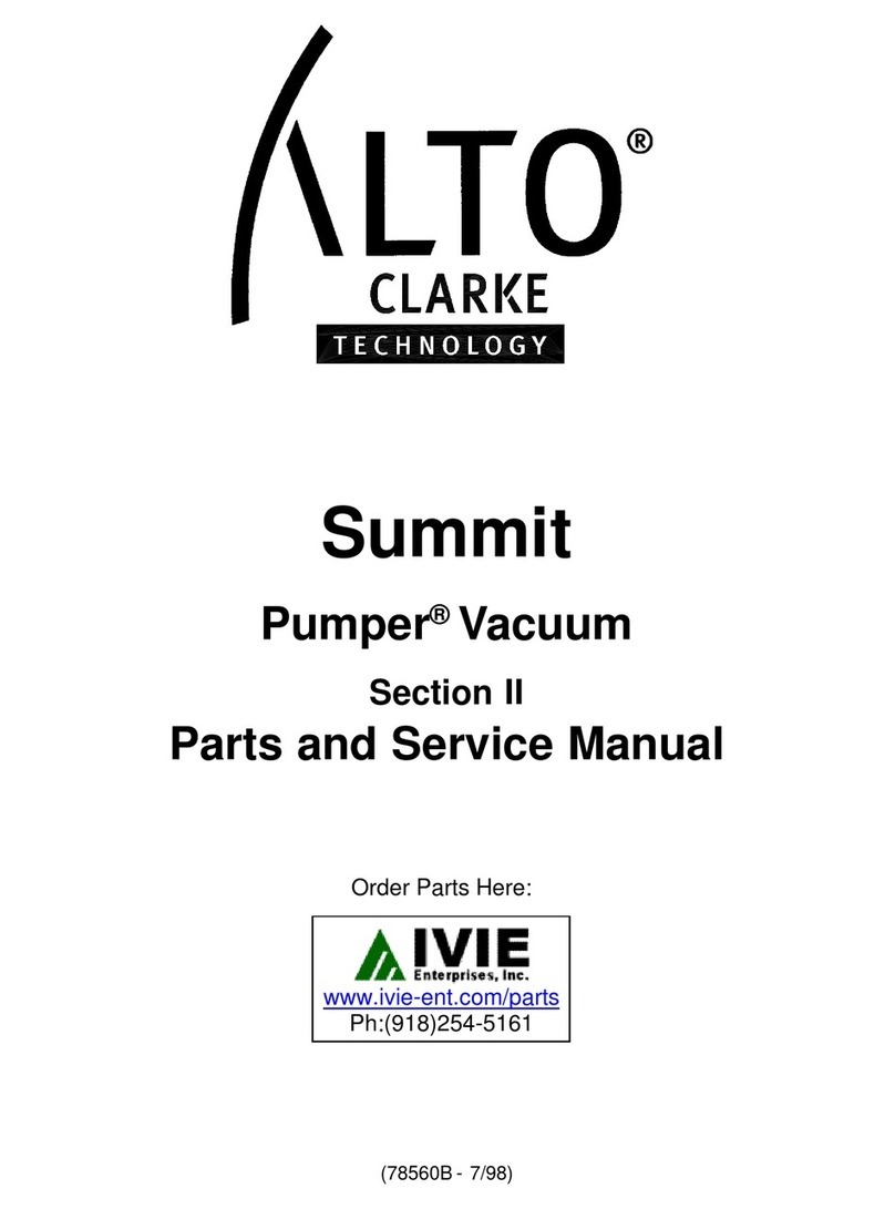 Alto Summit Pumper Vacuum Quick start guide