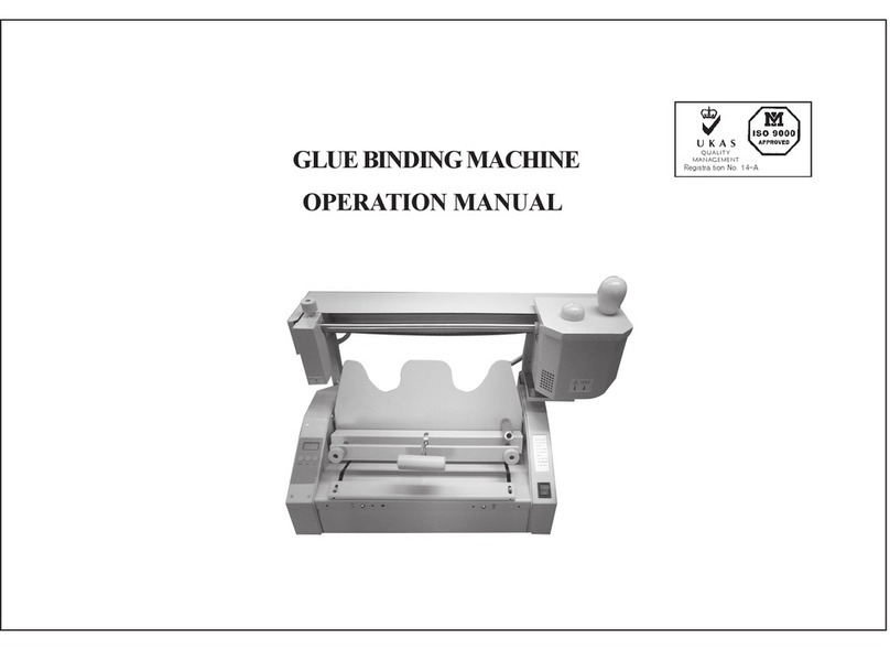 Amonstar GLUE BINDING MACHINE Operation manual