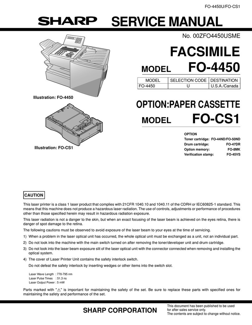 Sharp FO-4450 User manual