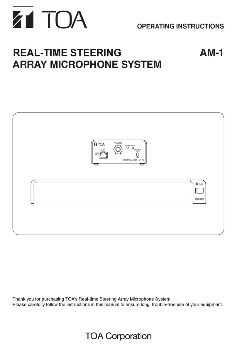 Toa AM-1 operating instructions