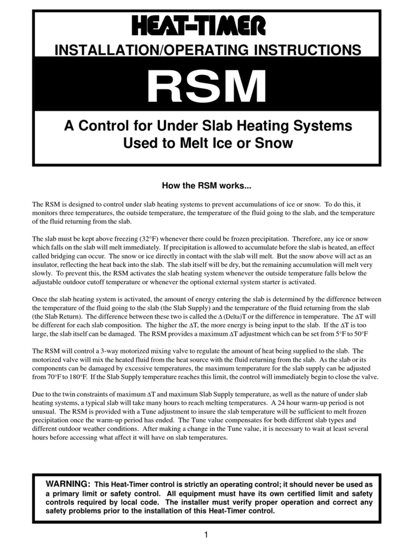 heat-timer RSM Installation & operating instructions