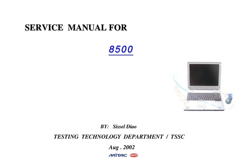MiTAC 8500 Service manual