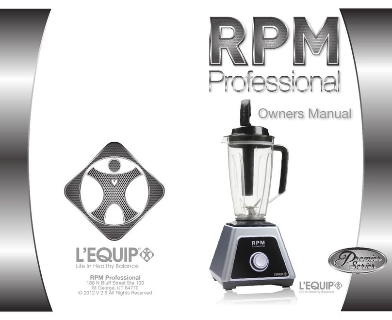LEquip RPM Professional User manual