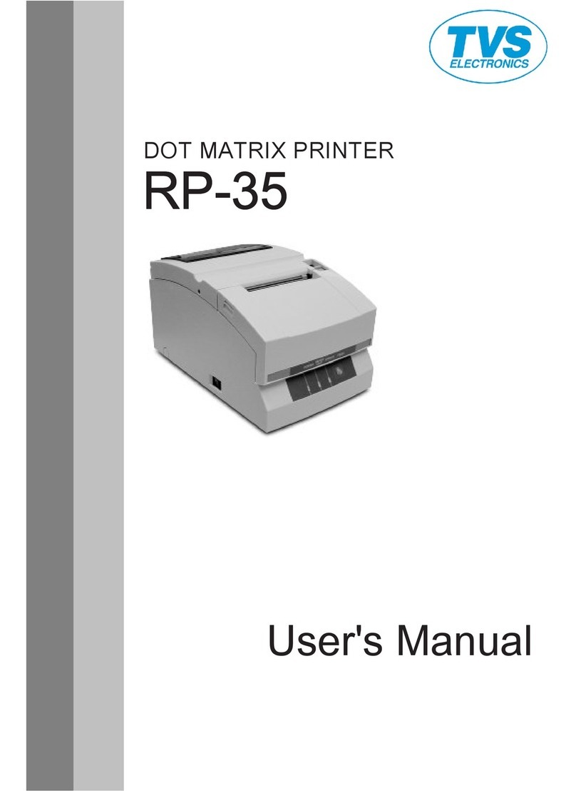 TVS electronics Jus' Bill RP-35 User manual TVS electronics Jus' Bill RP-35 User manual