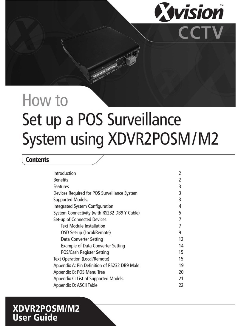 Vision XDVR2POSM User manual Vision XDVR2POSM User manual