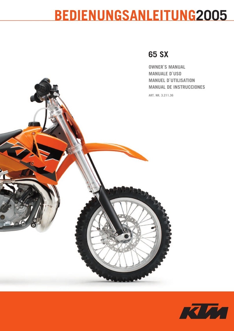 KTM 65 SX 2005 User manual