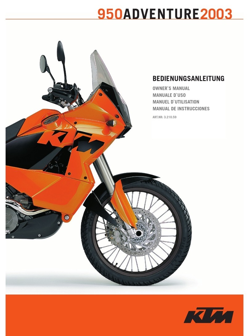 KTM 950 ADVENTURE 2003 User manual