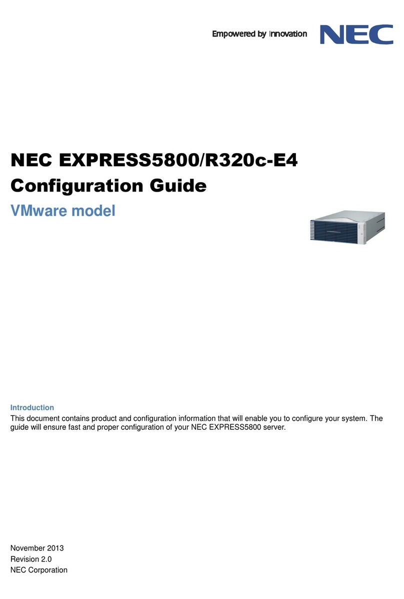 NEC Express5800/R320c-E4 User manual