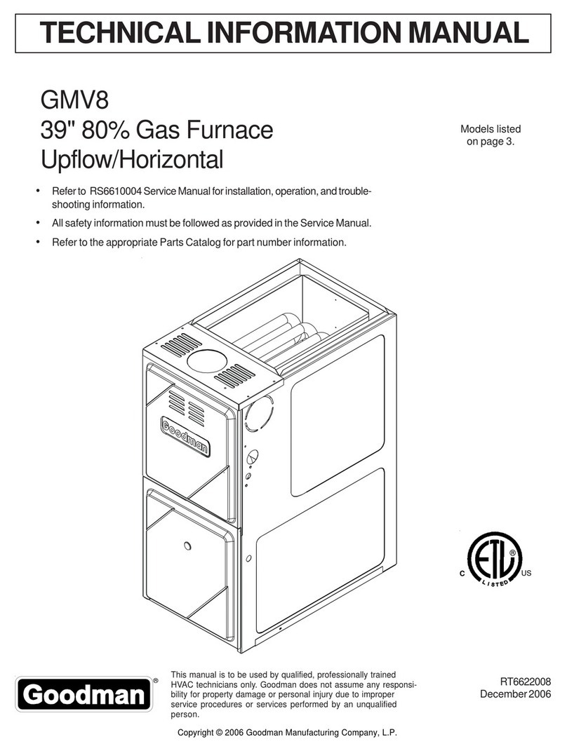 Goodman GMV8 Technical document Goodman GMV8 Technical document