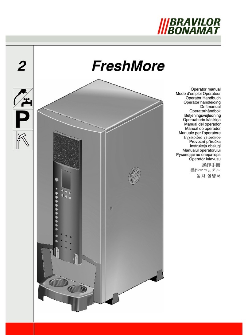 BRAVILOR BONAMAT FreshMore Operator's manual