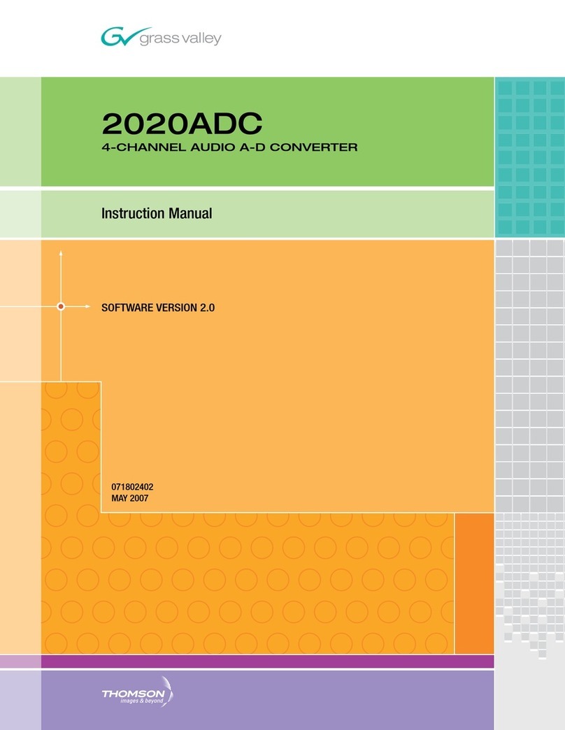 GRASS VALLEY 2020ADC User manual