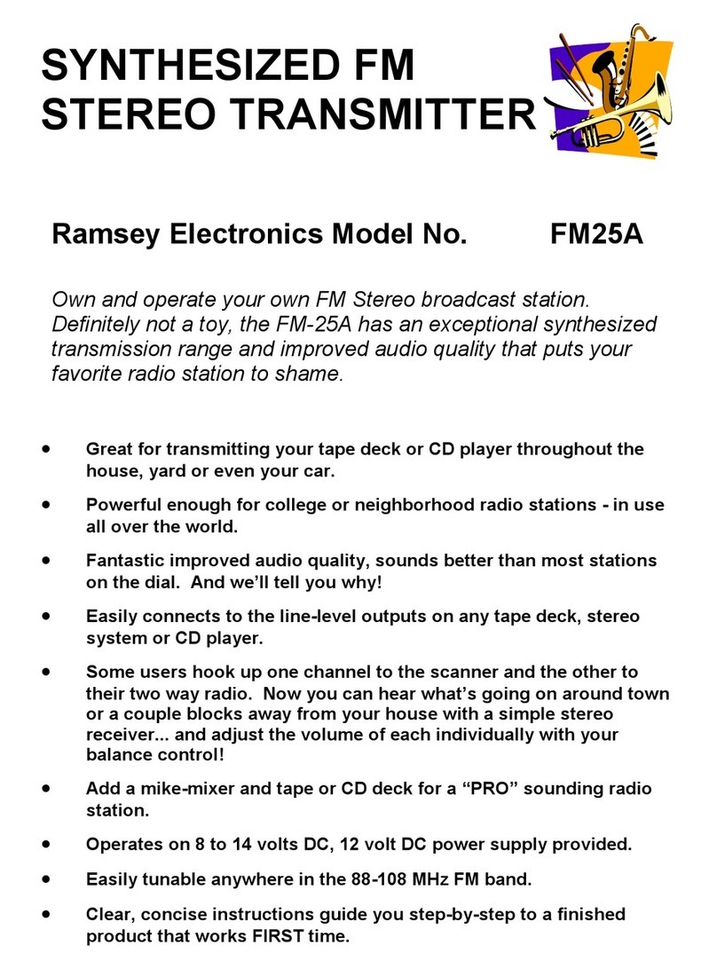 Ramsey Electronics FM25A User guide